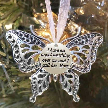Lightning Deals of Today ZKCCNUK Christmas Creative Hollow Carving Exquisite Butterfly Memorial Family Pendant Christmas Tree Decoration Car Rearview Christmas Decorations on Clearance