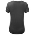 thumbnail image 2 of FashionOutfit Women's Basic Solid Round Neck Various Color Short Sleeve PlusSize Top, 2 of 3