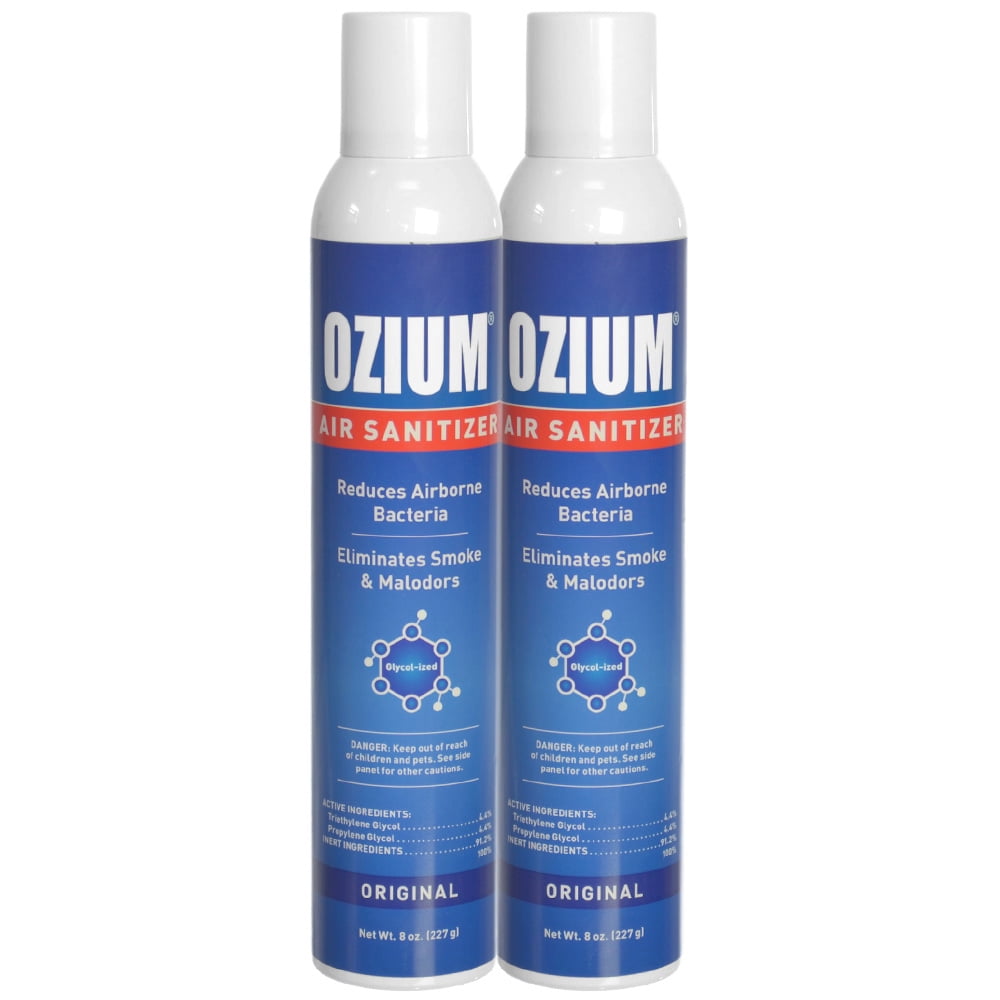 Ozium Air Sanitizer 8 Oz. Spray (Pack of 2) - Walmart.com