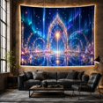 thumbnail image 6 of Fantastical Dominated by With Deep Blue Purple Tones, Mystical Fantasy for Space Lovers, Galaxy Room Decor, Housewarming Gift, Tapestry Wall Hanging for Bedroom and Dorm, 6 of 7