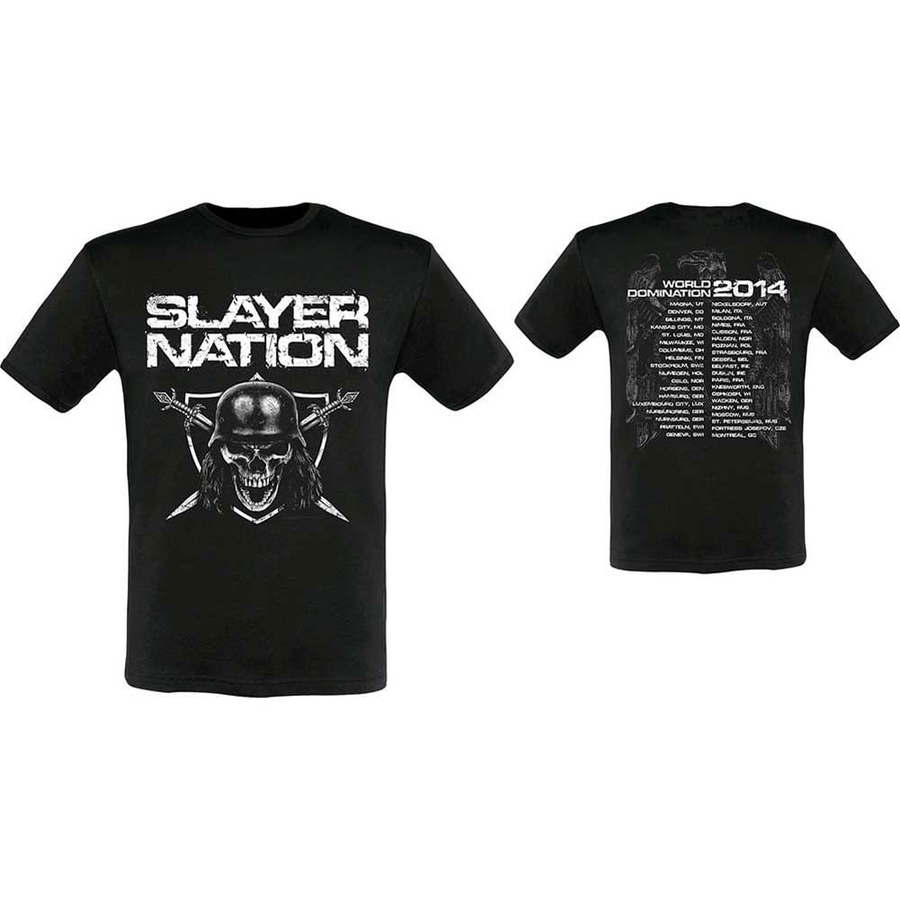 Slayer Slayer Mens Slayer Nation 14 Dates Extour With Back Print Slim T Shirt S Black Walmart Com Walmart Com Slayer Slayer Mens Slayer Nation 14 Dates Extour With Back Print Slim T Shirt S Black Walmart Com Walmart Com
