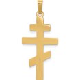 thumbnail image 5 of 14K Yellow Gold Eastern Orthodox Cross With Heart Pendant (34 X 16) Made In United States xr582, 5 of 6