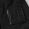 thumbnail image 5 of Men's Winter Jacket Men's Loose Washed Cargo Hop Vintage Contrast Jacket, 5 of 7