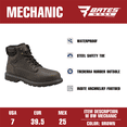 thumbnail image 6 of Bates Work by Wolverine Men's Mechanic Waterproof Steel Toe Work Boot, 6 of 8