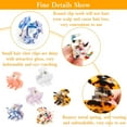 thumbnail image 5 of 6 Pcs Hair Claw Clips for Girls, 6 Cellulose Acetate Colors，Small French Hair Claw ，for Women Girl All Hairstyles, 5 of 7