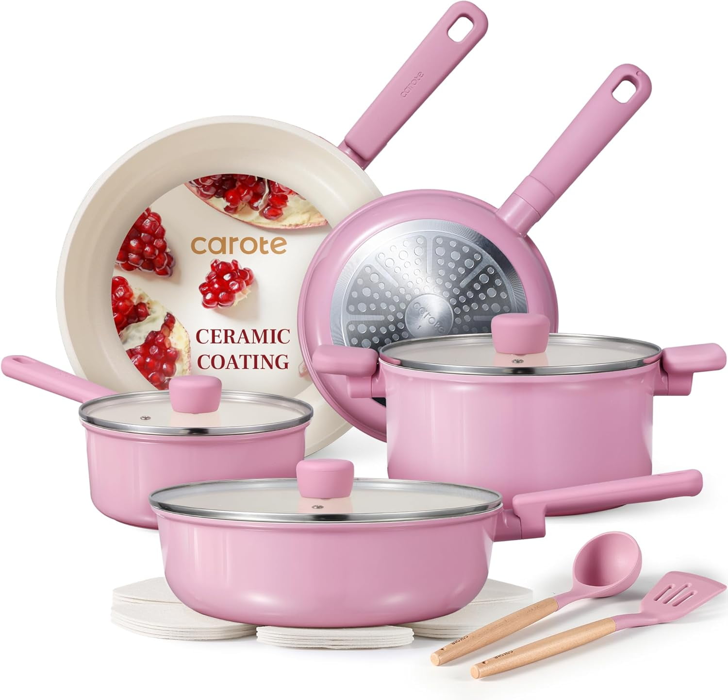 Free Shipping! GreenLife 18-Piece Ceramic Nonstick Cookware Set