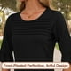 thumbnail image 3 of Camiseta Blingfit para mujer, manga 3/4, casual, negra, talla M, 3 of 5