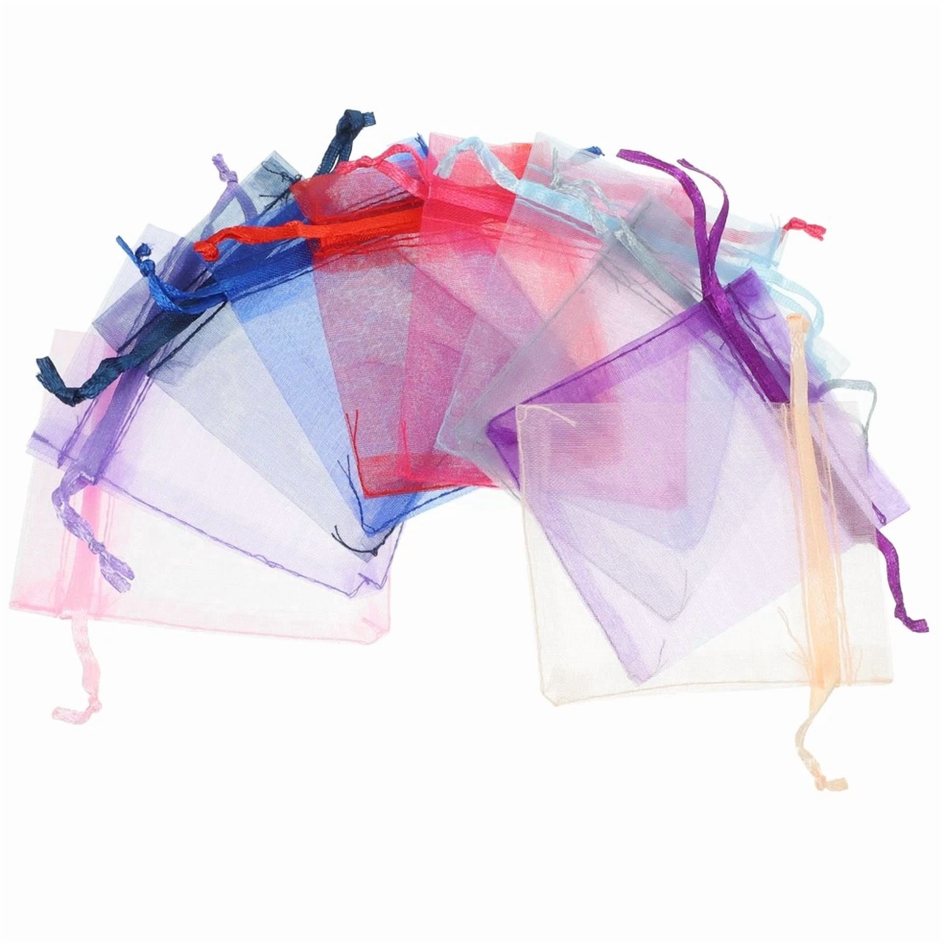 BUTTERFLY- 100 Pcs Gift Bag Shopping Travel Party Favor Bags Mini Drawstring Pouch