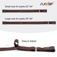 thumbnail image 5 of SUOSDEY No Buckle Belts for Men Women,Nylon Elastic Belts Invisible Buckleless Belt 4 pack, 5 of 8