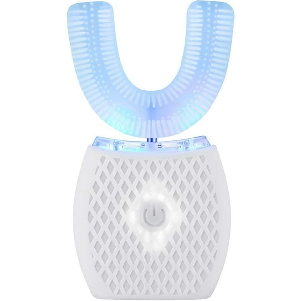 Cepillo de dientes ultrasónico automático, cepillo de dientes sónico de 360° impermeable, cepillo de dientes ultrasónico eléctrico portátil recargable, cepillo blanqueador de dientes para viajes y hog