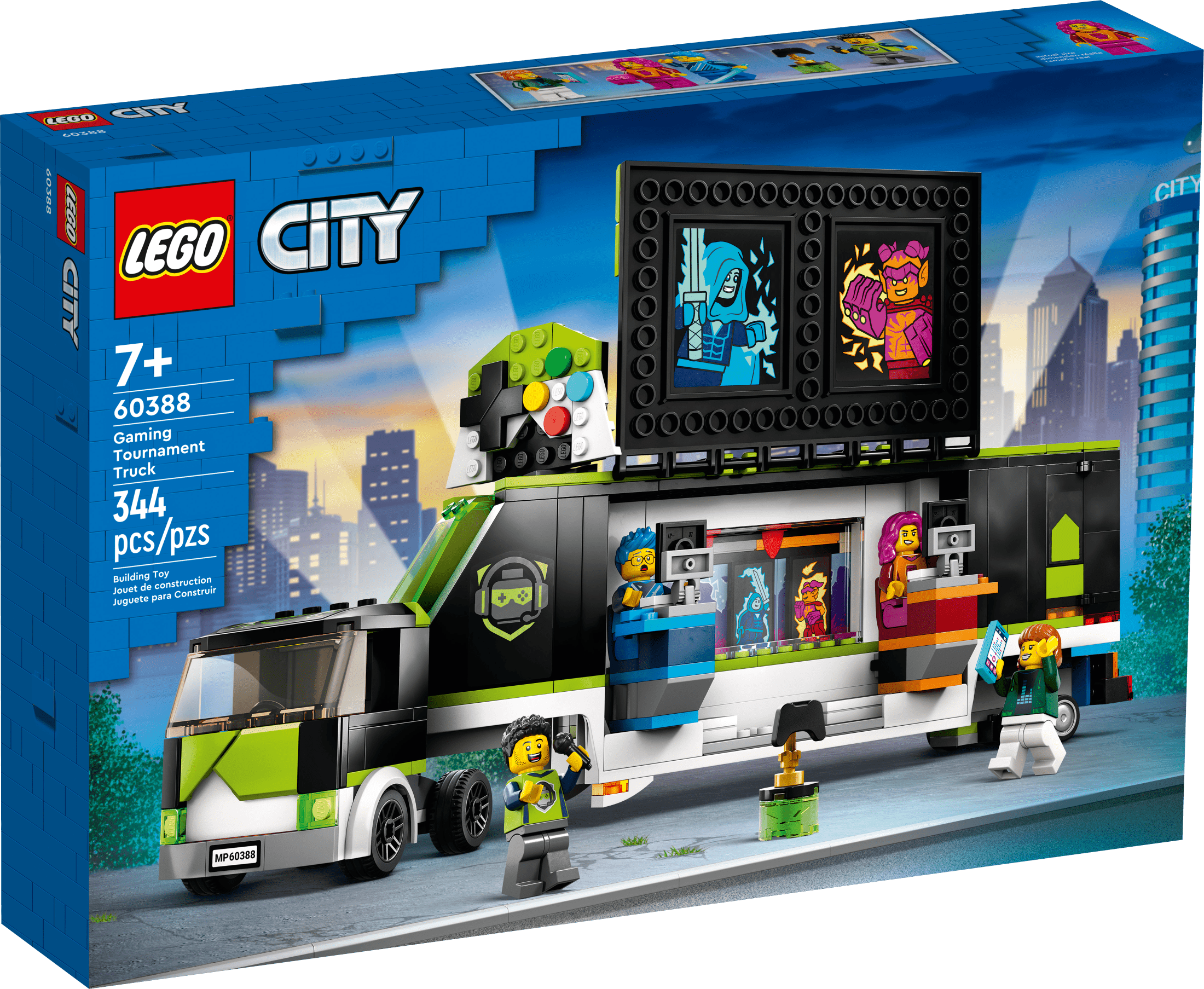 LEGO City Gaming Tournament Truck 60388 Esports Vehicle Toy Set Ages 7 344 Pieces Walmart