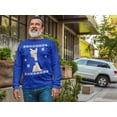 thumbnail image 2 of Old Glory Mens Big Alpaca Scarf Ugly Christmas Sweater Long Sleeve Sweatshirt, 2 of 6