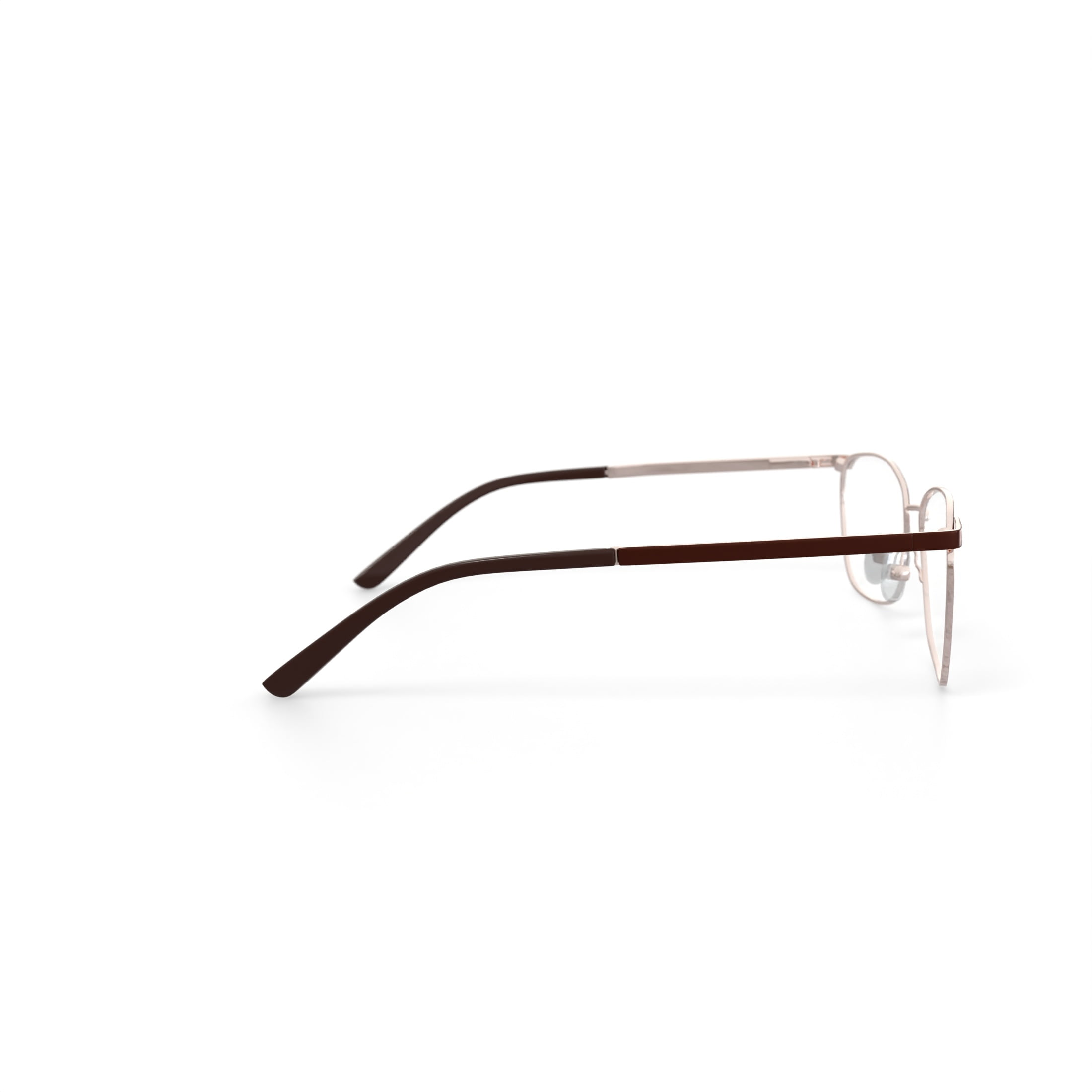 Walmart Women's WM402155-1 Browline Prescription Eyeglasses with Case, Gold