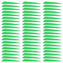 Uxcell Arrow Vanes Arrow Fletching 4" Water Drop Shape TPU for Hunting DIY Shooting(Green, Pack of 100)