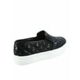 thumbnail image 2 of SODA Women's Casual and Dress Slip-On Quilted Foam Sneakers, Round Toe, Black, Size 8, 2 of 2