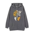thumbnail image 1 of Dark hip hop gótico Harajuku Y2k estampado de mariposa cremallera Sudadera con capucha hombres y mujeres Harajuku chaqueta sudadera, 1 of 5