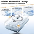 thumbnail image 4 of Funda de teléfono Gyizho con forma de anillo de 360° para iPhone 17, transparente, 4 of 6