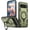 Green, variant on KOMI Magnetic Case for Google Pixel 9A with Rotatable Ring Holder [Compatible with MagSafe] Military Shockproof Kickstand Protective Case for Google Pixel 9A, Gray