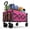 Pink, variant on Collapsible Wagon with Wheels, 220 lbs Wagons Carts Foldable Wagon Cart with Flexible Handle, Lightweight Portable Folding Utility Grocery Shopping Cart for Grocery Sports Garden Camping