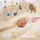 thumbnail image 5 of Promise Babe Móvil para bebé, campanillas de animales con bolas de fieltro, jirafa, león, elefante, cebra, móvil para habitación de bebé, móvil de madera de ganchillo, recién nacido, niño, niña, hojas, 5 of 5