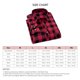 thumbnail image 5 of Hombres Plaid camisa Abrigos de plumas collar manga larga sola fila botón clásico superior para hombres Niños, 5 of 5