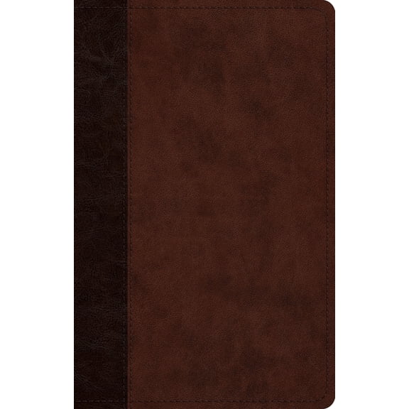 ESV Large Print Thinline Reference Bible (Trutone, Brown/Walnut, Timeless Design), (Hardcover)