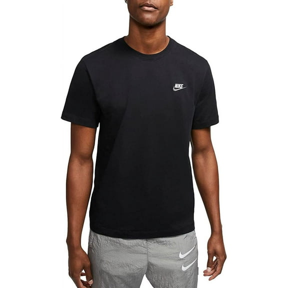 Men's Nike Black/White/Anthracite Sportswear Club T-Shirt (AR4997 014) - L