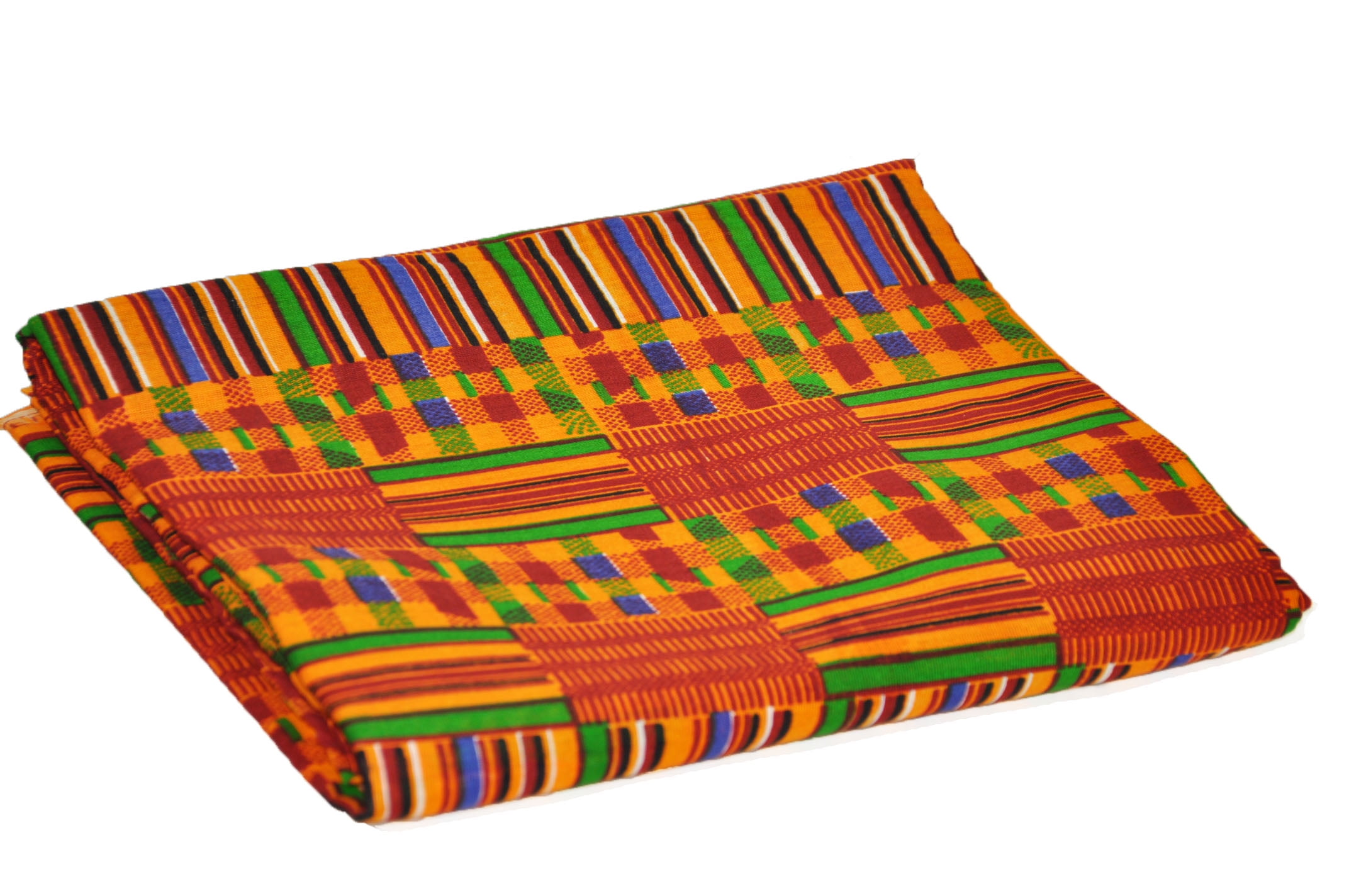 African Kente Print Cloth Bright and permanent colors Sold per yard
