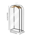 thumbnail image 2 of Home Use Proof Storage Transparent Side Opening Wide Zipper Cover Proof Hanging Garment Pocket, 2 of 8