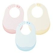 Silicone Baby Bibs 3Pcs/Set Waterproof Adjustable Soft Feeding Bibs For Toddlers Food Catcher BPA Free,