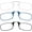 Black, Clear, Blue, variant on Always With You by ThinOptics Armless Reading Glasses Multi-Pack - Ultra-Thin, Lightweight Pocket Readers for Men & Women - Slim, Comfortable Design - 2 Pack Blue, 2.0x