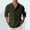 Army Green, variant on Cotton Linen Shirts for Men Spring Summer Lightweight Long Sleeve Band Collar Relaxed Fit Work Shirts Beach Shirt