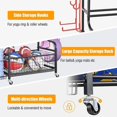 thumbnail image 2 of Rack para Mancuernas de Gimnasio en Casa, Soporte para Colchonetas de Yoga, Almacenamiento con Ganchos Y Ruedas, Todo en Uno para Gimnasio, 2 of 7