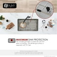 thumbnail image 3 of Stylish Dual Mount 27" Stainless Steel Single Bowl Kitchen Sink with Grid & Strainer S-406TG, 3 of 14
