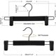 thumbnail image 3 of 10 Pack Pants Hangers,Space Saving Skirt Hangers with 360 Swivel Hooks,Adjustable Clip Hangers,Clothes Coat Clothes Jeans Hangers, 3 of 4