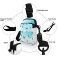 thumbnail image 5 of HELLHERO Beach Butterfly Pattern Cross Body Purse Polyester Adjustable Strap for Outdoor Holiday Travel Women, 5 of 7