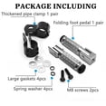 thumbnail image 4 of Estriberas para moto XINGWU M8, plegables en 90 grados (plateadas), 4 of 7