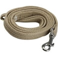 thumbnail image 2 of Dog Leash 4.5ft Long Organic Cotton Web for Training, Beige 4 Sizes (Small: 5/8" Wide), 2 of 3