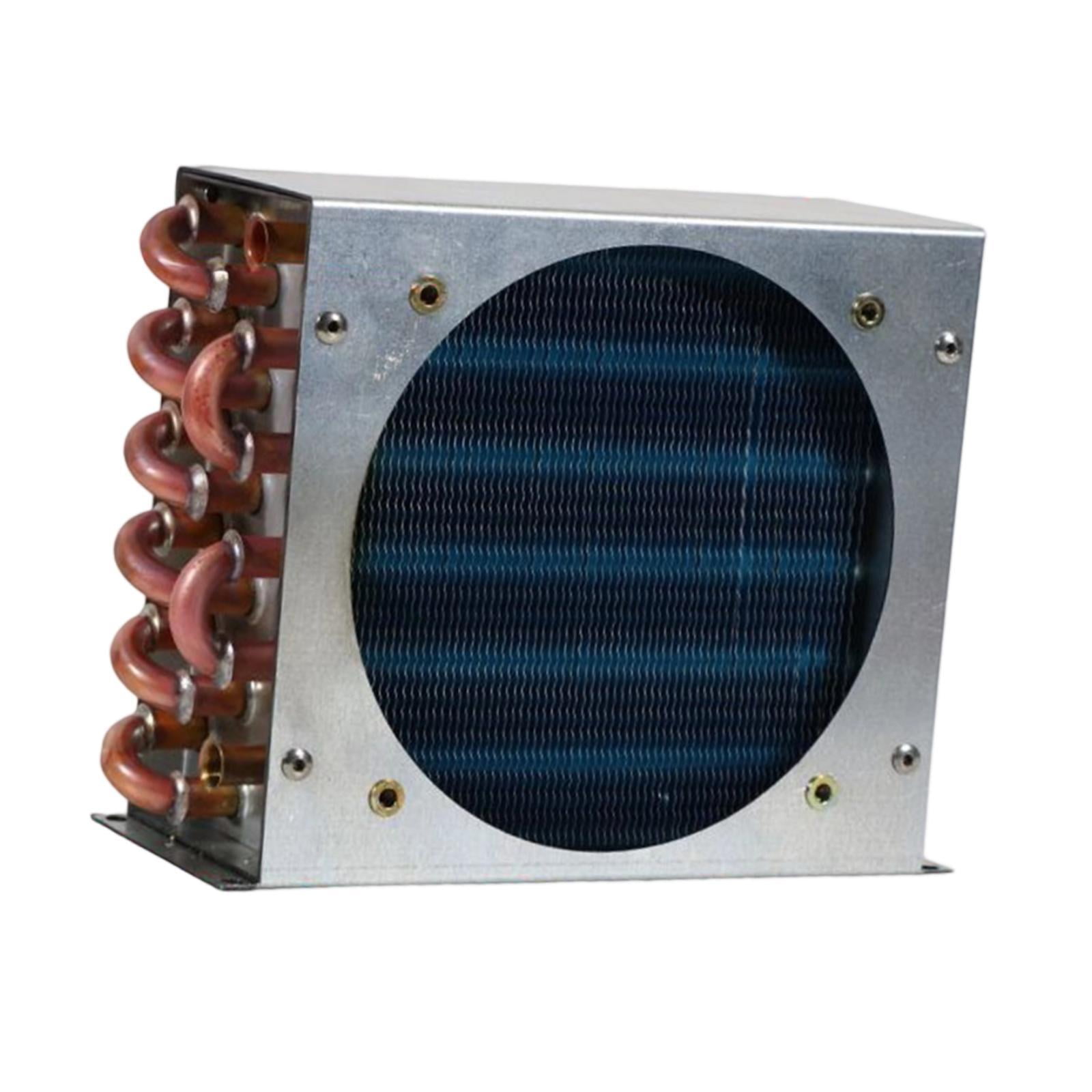 JISADER Condenser for Refrigerator Compact with Shell for Industrial DIY Compressors 3x6x155
