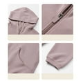 thumbnail image 4 of WEAIXIMIUNG Chandails en Molleton Graphiques pour Femmes Été Automne Hiver Nouveau Sweat à Capuche Zippé Ample Style Décontracté Coupe Décontractée Veste de Sport pour les Trajets, 4 of 4