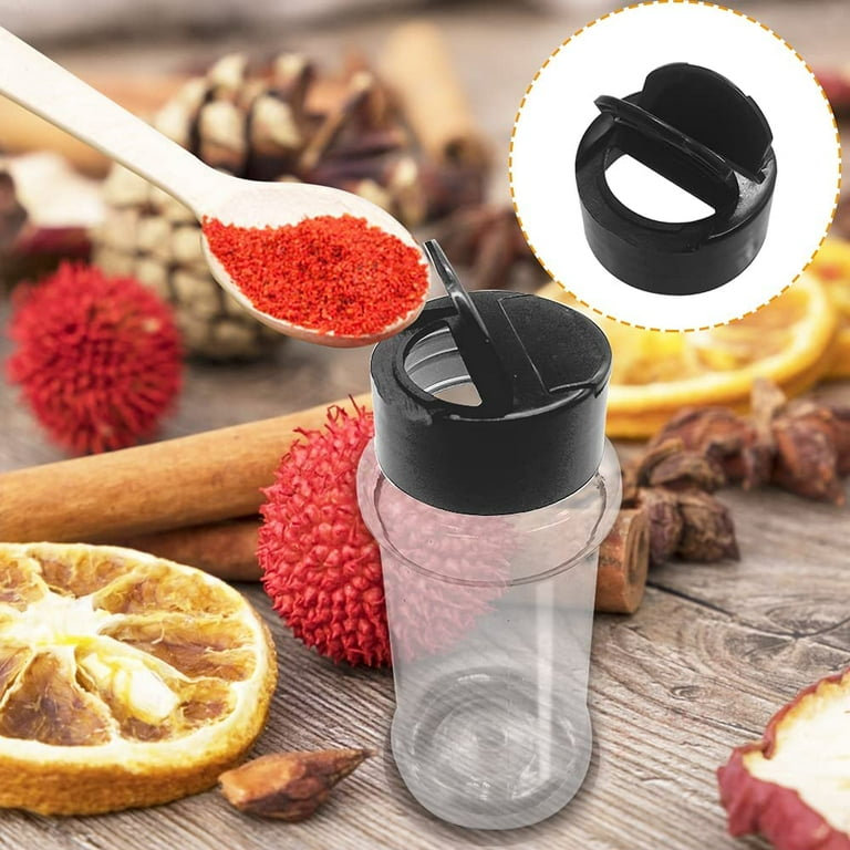 Dockapa 16 Pcs Plastic Spice Jars Clear Reusable Shaker