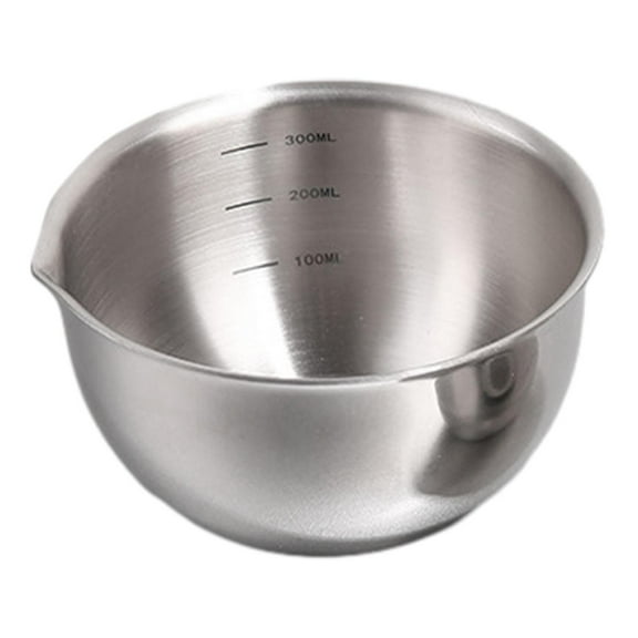 deevoka Small Mixing Bowl Dish Bowl Baking Accessory Cooking Bowl Space Saving Stainless 300ml
