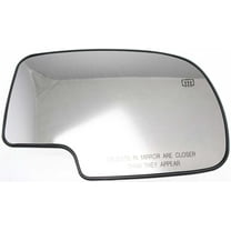 Mirror Glass Compatible With 2000, 2002-2006 Cadillac Escalade 2007 Chevrolet Silverado 1500 Classic Right Passenger Side Heated Kool-Vue