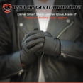 thumbnail image 5 of Daniel Smart Leather Gloves – Aniline Goat Leather Motorcycle Gloves with Knuckle Protection and Gel Palm, 5 of 6