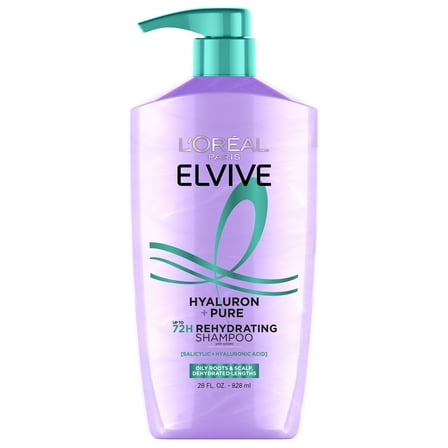 L'Oreal Paris Elvive Hyaluron Pure Shampoo, 28 fl oz
