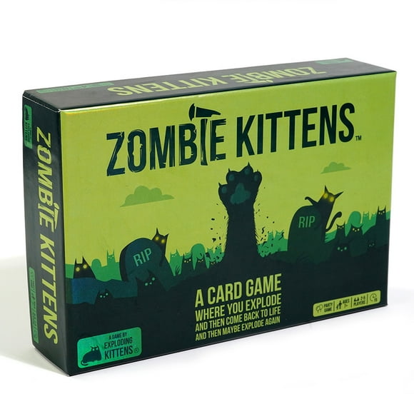 Exploding Kittens presents Zombie Kittens - Fun family card game, great nighttime entertainment for adults, teens and kids, 2-5 players