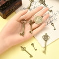 thumbnail image 4 of 25Pcs 5 Styles Tibetan Style Alloy Pendants Cadmium Free & Lead Free Key Charms Bronze 25~60x8~21.5x2~5mm Hole: 1~5mm 5pcs/style, 4 of 6