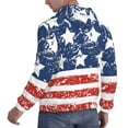 thumbnail image 6 of Naloa USA Colors Stripes1 Men's Casual Hooded Collar Drawstring Hoodies Pullover Sweatshirts Casual Long Sleeve Shirts-4X-Large, 6 of 7