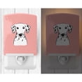 thumbnail image 2 of Caroline's Treasures BB1210CNL Checkerboard Pink Dalmatian Ceramic Night Light, 6x4x3", multicolor, 2 of 2