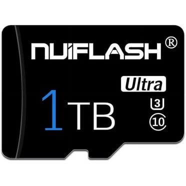NuiFlash Micro SD 1TB Memory High Speed TF 1TB Class 10 with Free SD Card Adapter for Smart-Phones/Camera/Tablets/Surveillance/Tachograph